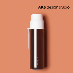 AKS design studio 젤리피쉬 드링크 이지 베큠보틀 480ml 브라운