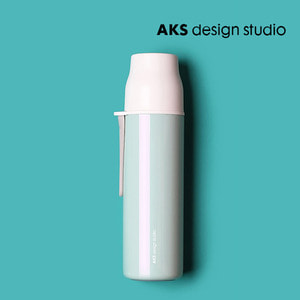 AKS design studio 젤리피쉬 드링크 이지 베큠보틀 480ml 그린