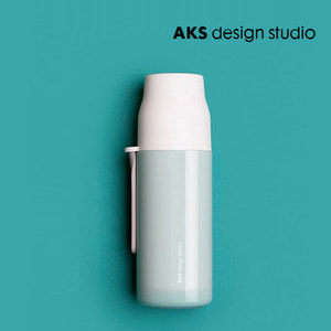 AKS design studio 젤리피쉬 드링크 이지 베큠보틀 360ml 그린