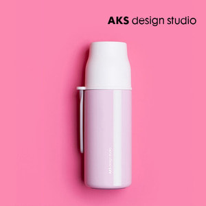 AKS design studio 젤리피쉬 드링크 이지 베큠보틀 360ml 핑크