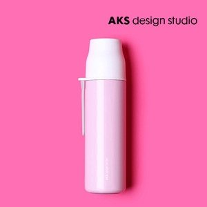 AKS design studio 젤리피쉬 드링크 이지 베큠보틀 480ml 핑크
